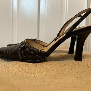 Jennifer Moore Size 6.5 Black Sling-back Pump